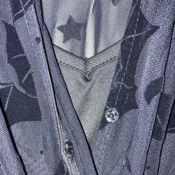 Modcloth Dramatic Depths Velvet Dress with Bat Mesh Overlay - NWT- Small - Picture 10 of 12